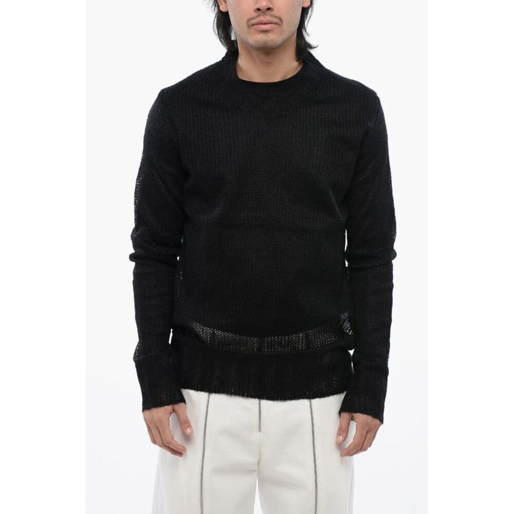 Double-Fabric Crewneck Sweater